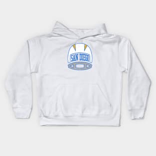 San Diego Retro Helmet - White Kids Hoodie